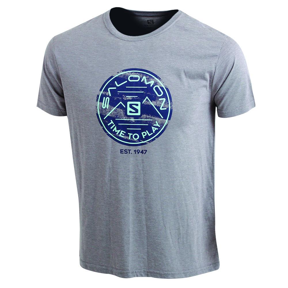 SALOMON FIRE FLY SS M Philippines - Men's Tee Shirt - Grey | 250197-XOV